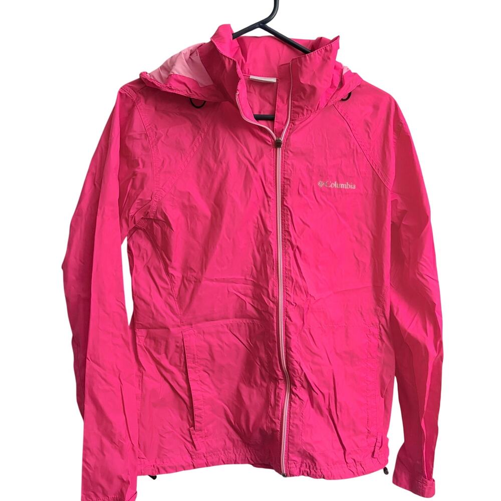 Columbia Size L Lightweight Pink Wind Jacket